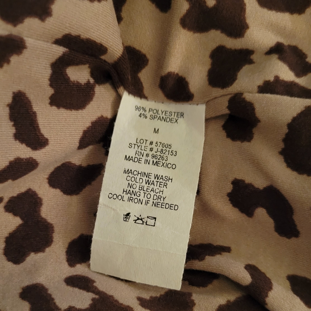 Livi by Olivia Rae NWT Leopard Print Medium Tank Top - Picture 4 of 4